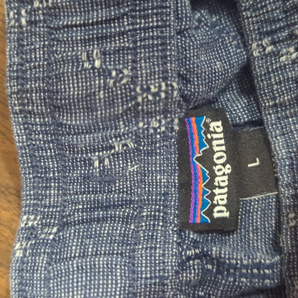 PATAGONIA SHORTS BOYS LARGE PULL ON ELASTIC WAIST BLUE - Picture 5 of 6